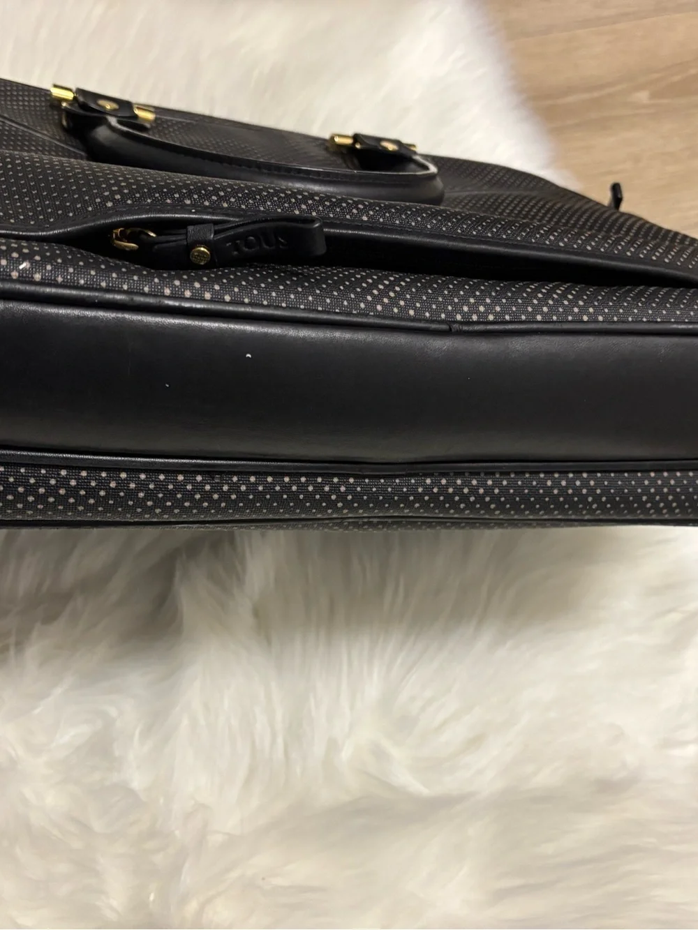 Black Men's  Tous Carry-All Briefcase‎ Bag